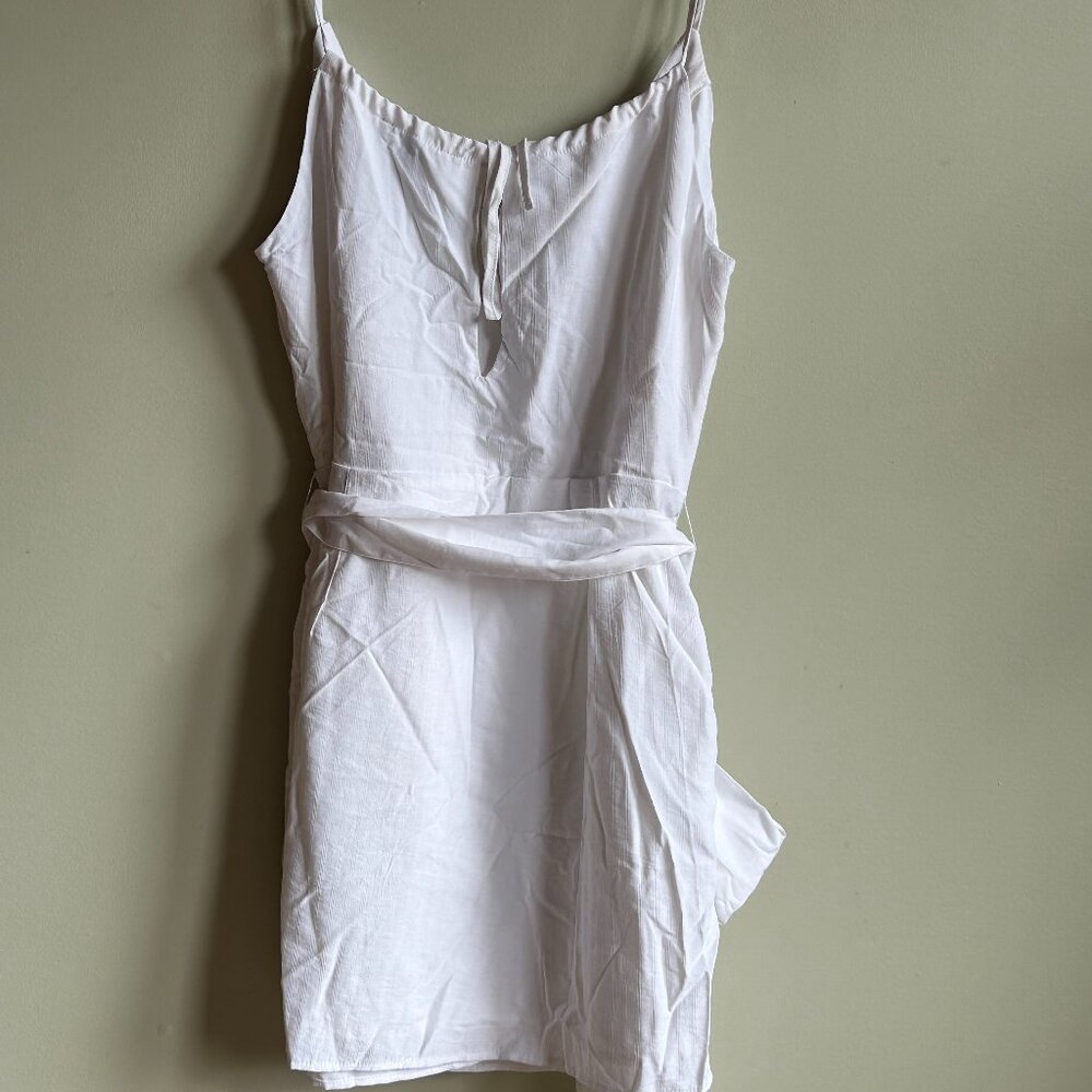 Forever 21 White Wrap Dress, Large